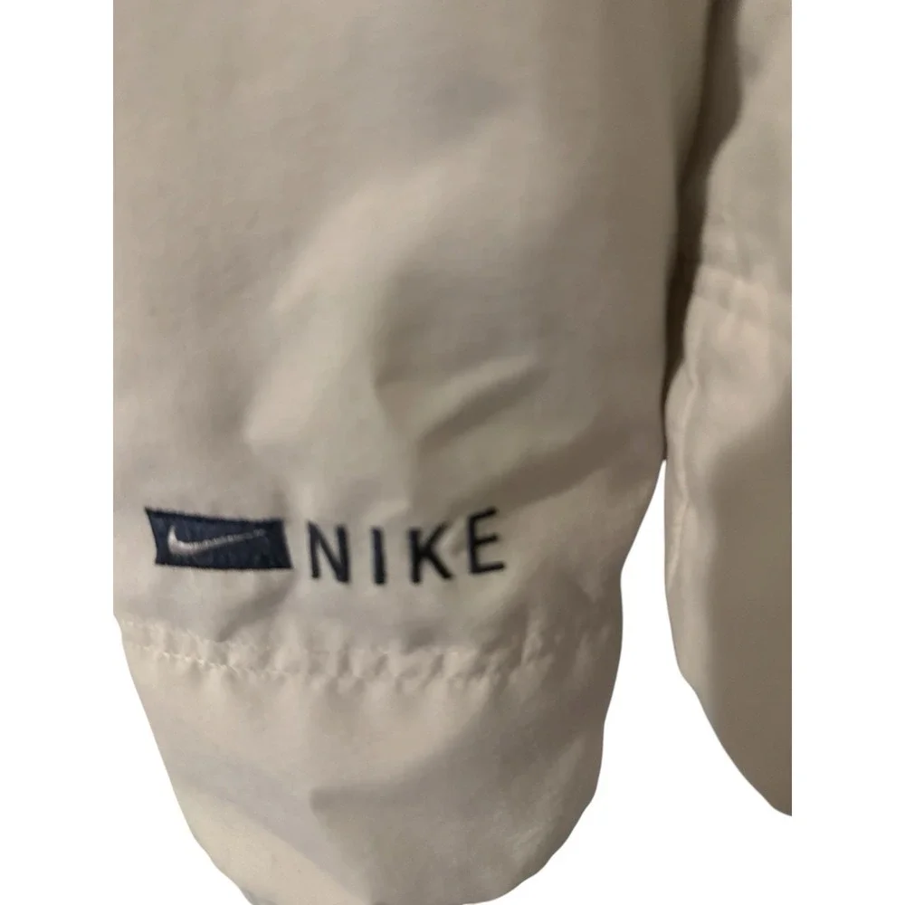 Nike F8 FGE Vintage Women's 90's Full Zip Track Hooded Windrunner Jacket Cream